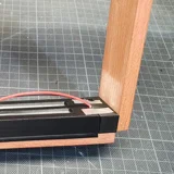 Die Schlize im 3D-Objekt sind ideal um die Wärme des LEDs über das Ali-Klebeband abzuführen.