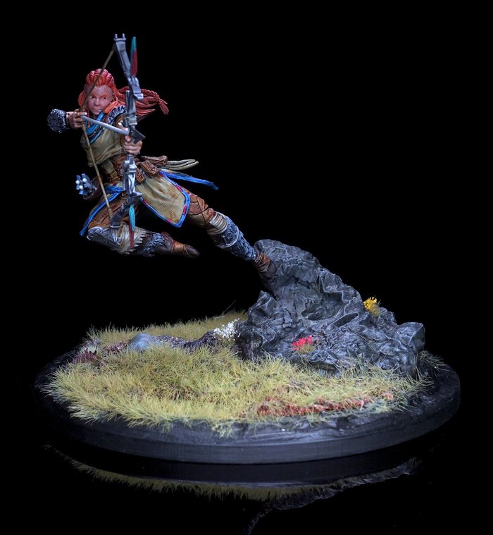 Aloy Horizon Zero Dawn - Diorama Aloy Horizon Zero Dawn - Diorama