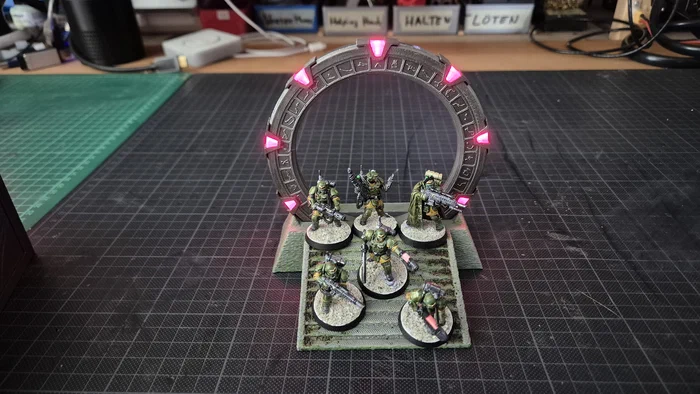 3D gedrucktes Miniature gaming Stargate