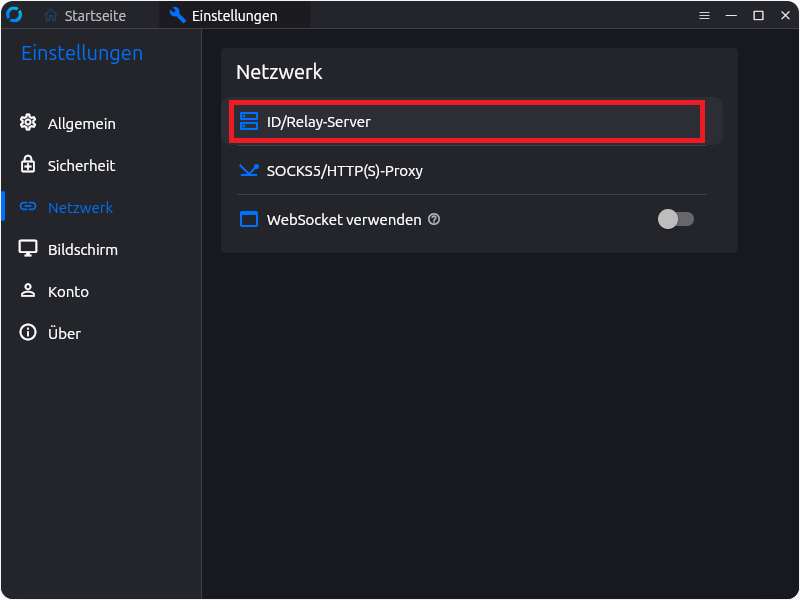 Rust Desk ID/Relay-Server